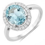 Statement Oval Cut Diamond Accent Ring