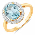 Statement Oval Cut Diamond Accent Ring
