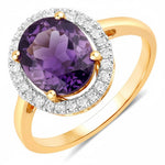 Statement Oval Cut Diamond Accent Ring