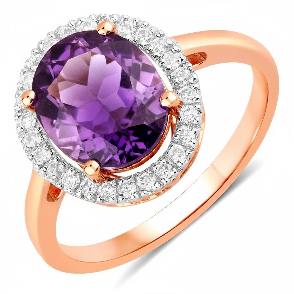 Statement Oval Cut Diamond Accent Ring