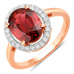 Statement Oval Cut Diamond Accent Ring