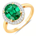 Statement Oval Cut Diamond Accent Ring