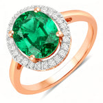 Statement Oval Cut Diamond Accent Ring