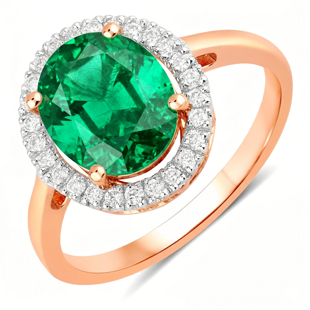 Statement Oval Cut Diamond Accent Ring