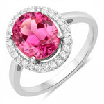 Statement Oval Cut Diamond Accent Ring