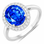 Statement Oval Cut Diamond Accent Ring