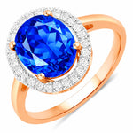 Statement Oval Cut Diamond Accent Ring