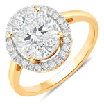 Statement Oval Cut Diamond Accent Ring