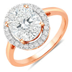 Statement Oval Cut Diamond Accent Ring