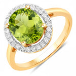 Statement Oval Cut Diamond Accent Ring