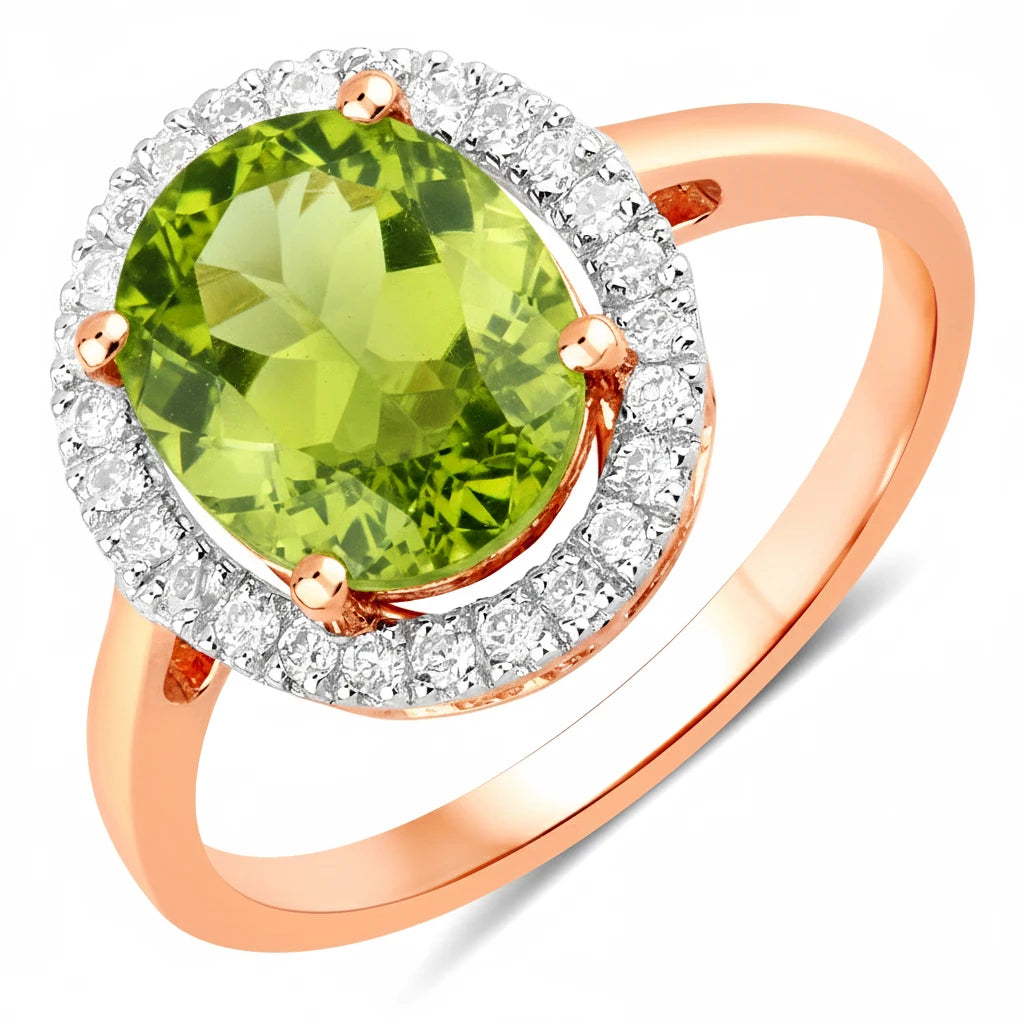 Statement Oval Cut Diamond Accent Ring