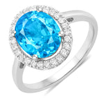 Statement Oval Cut Diamond Accent Ring
