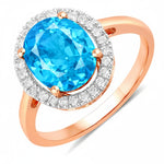Statement Oval Cut Diamond Accent Ring