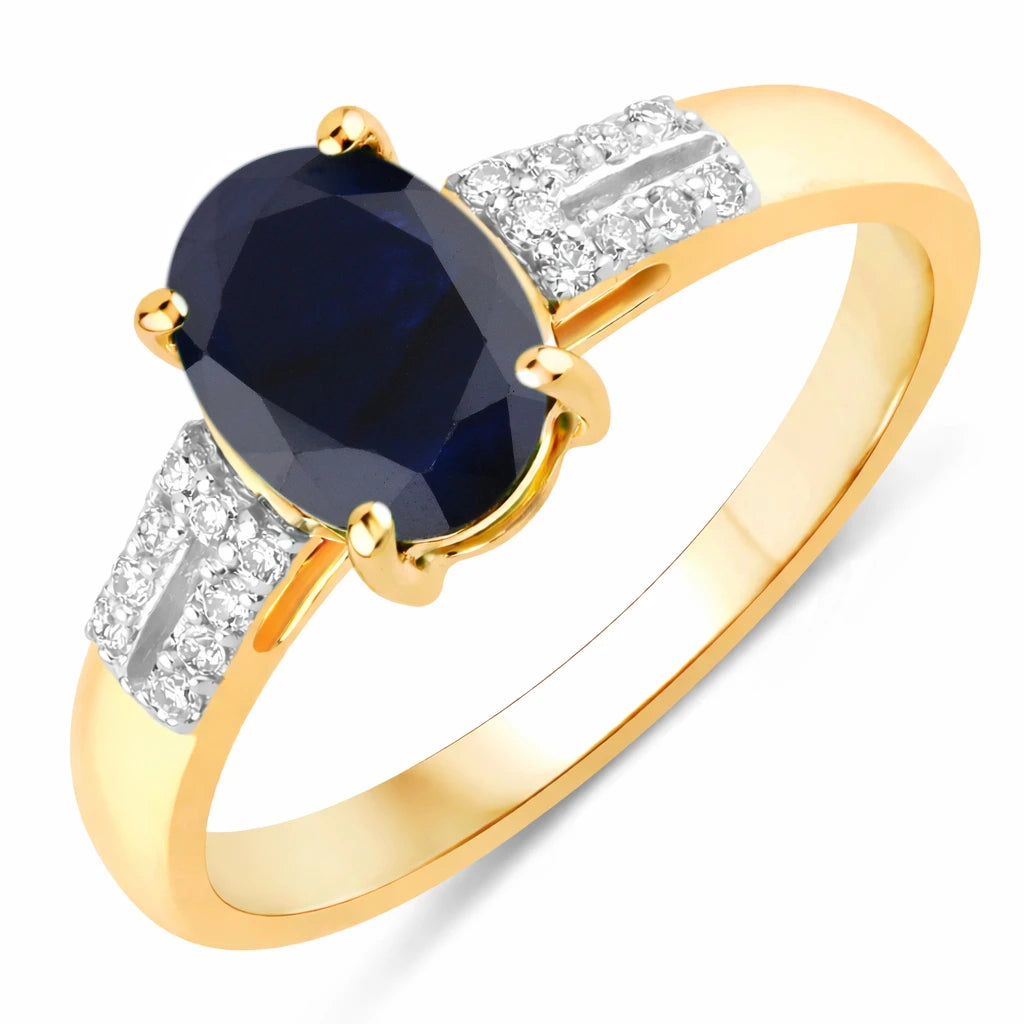 Radiant Oval Cut Diamond Accent Ring