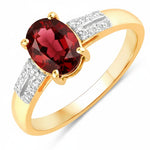Radiant Oval Cut Diamond Accent Ring