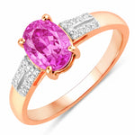 Radiant Oval Cut Diamond Accent Ring