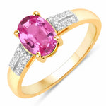 Radiant Oval Cut Diamond Accent Ring
