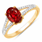Split Shank Oval-Cut Diamond Ring