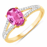 Split Shank Oval-Cut Diamond Ring