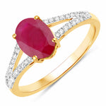 Split Shank Oval-Cut Diamond Ring