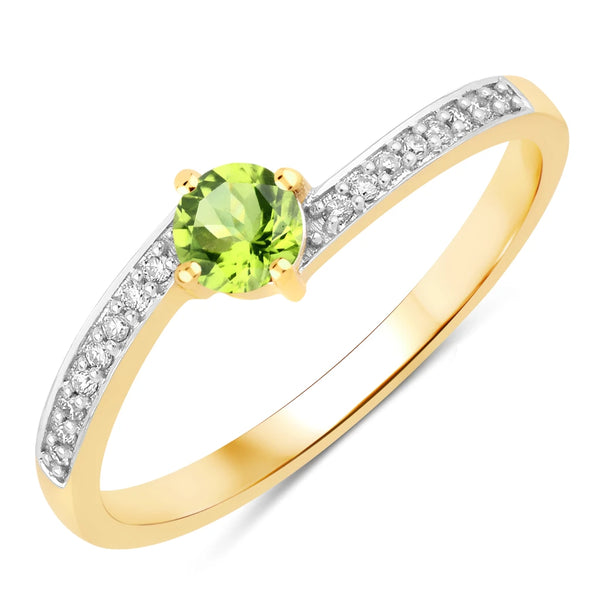 Dainty Stackable Round Cut Diamond Accent Ring