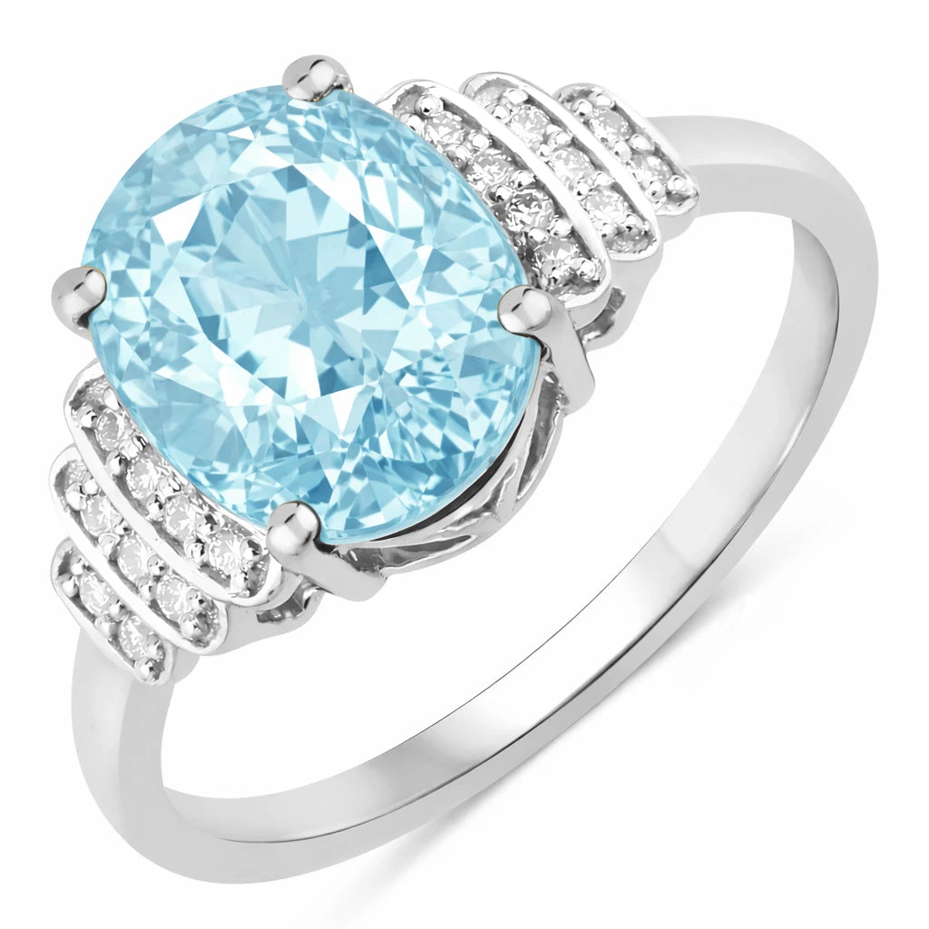 Spencer Oval with Diamond Accents Ring