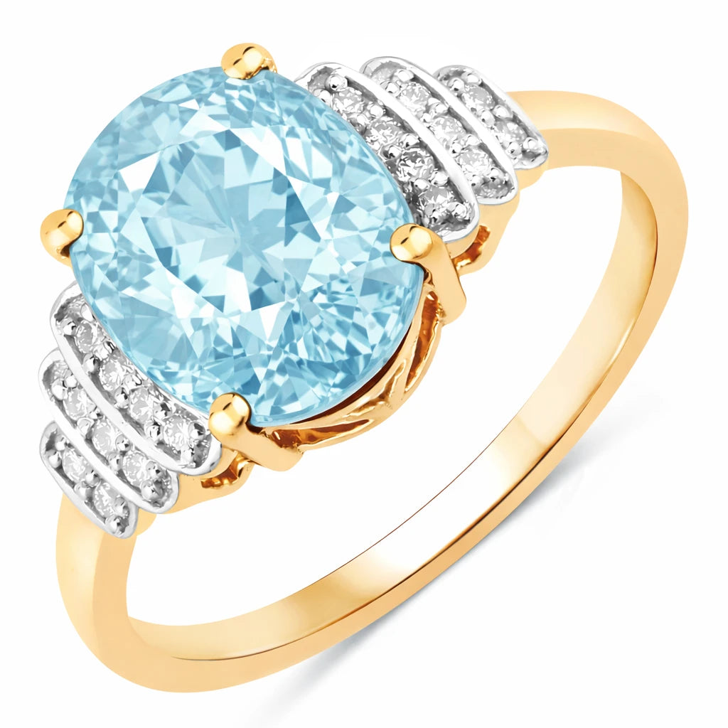 Spencer Oval with Diamond Accents Ring