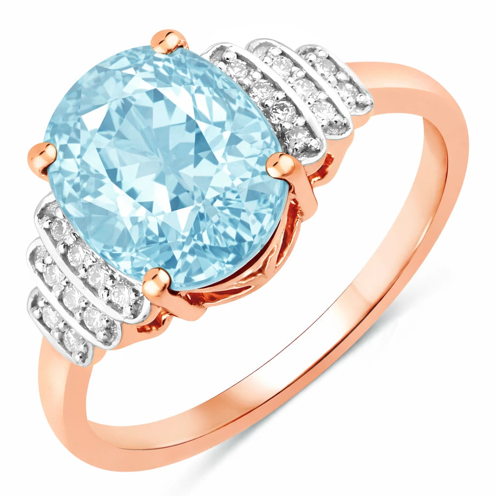 Spencer Oval with Diamond Accents Ring