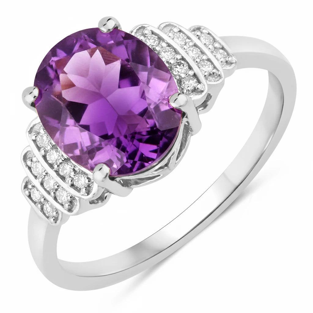 Spencer Oval with Diamond Accents Ring