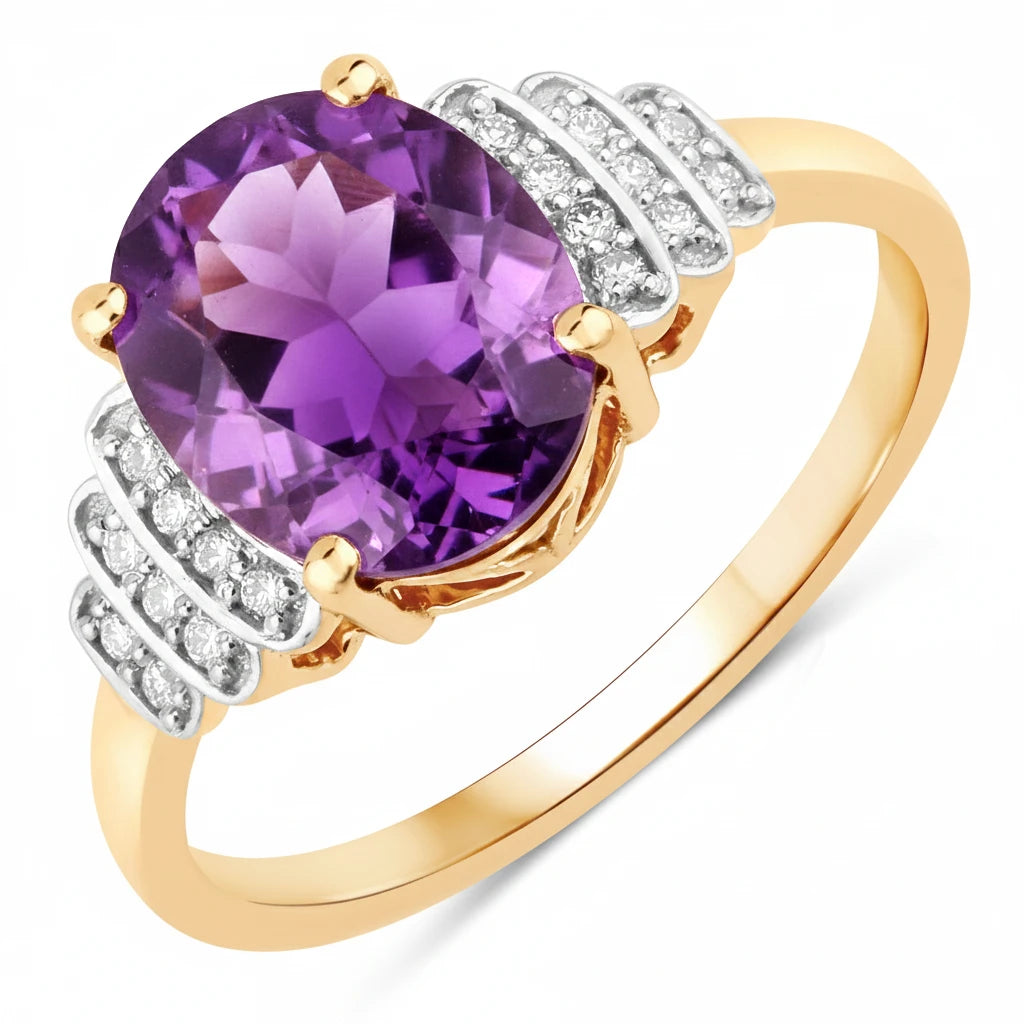 Spencer Oval with Diamond Accents Ring