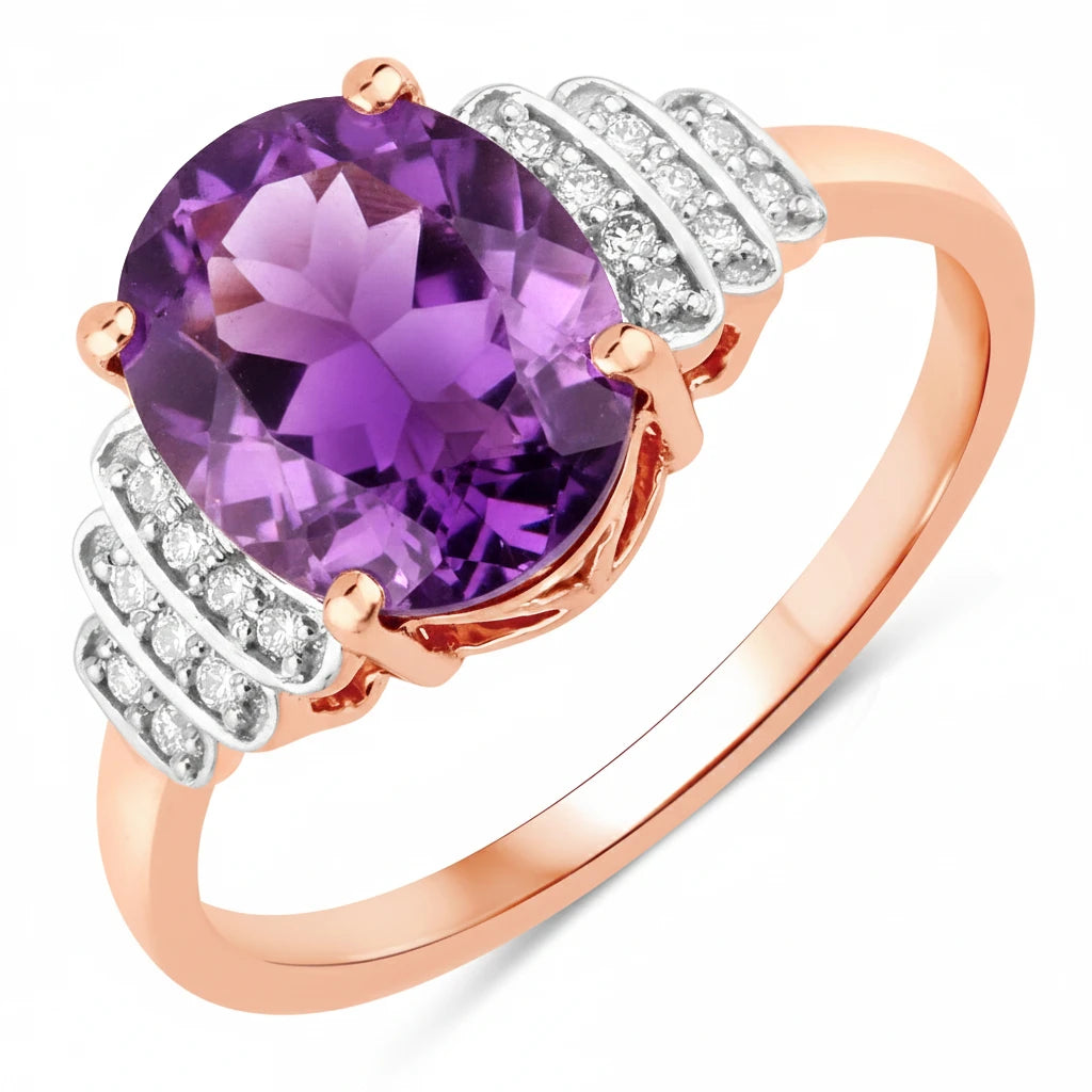 Spencer Oval with Diamond Accents Ring