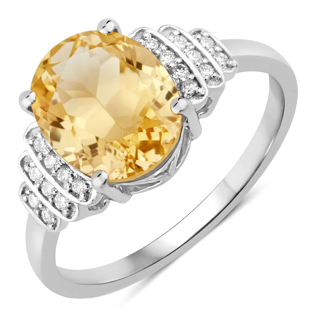 Spencer Oval with Diamond Accents Ring