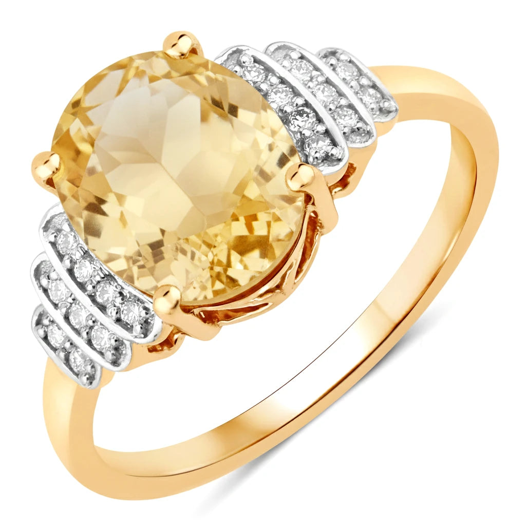 Spencer Oval with Diamond Accents Ring