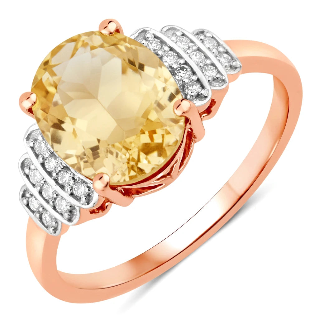 Spencer Oval with Diamond Accents Ring
