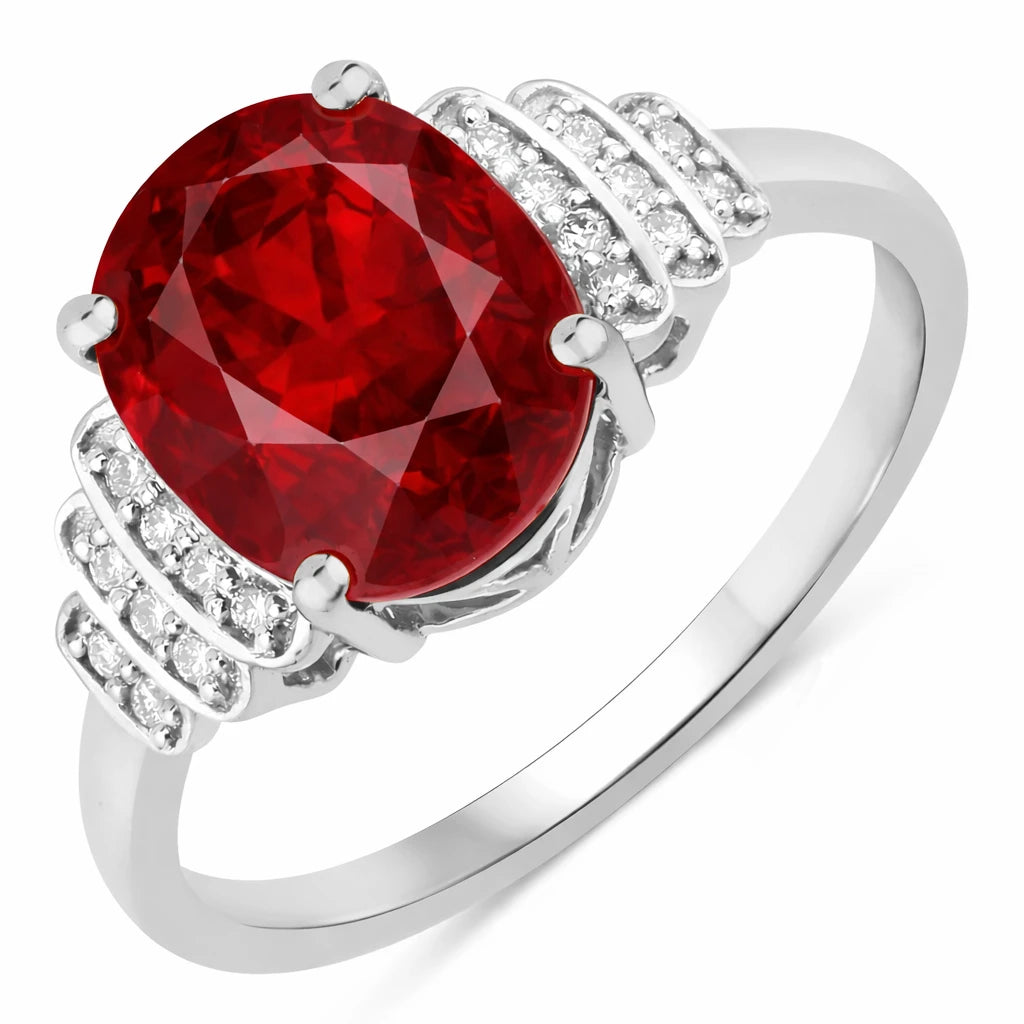 Spencer Oval with Diamond Accents Ring