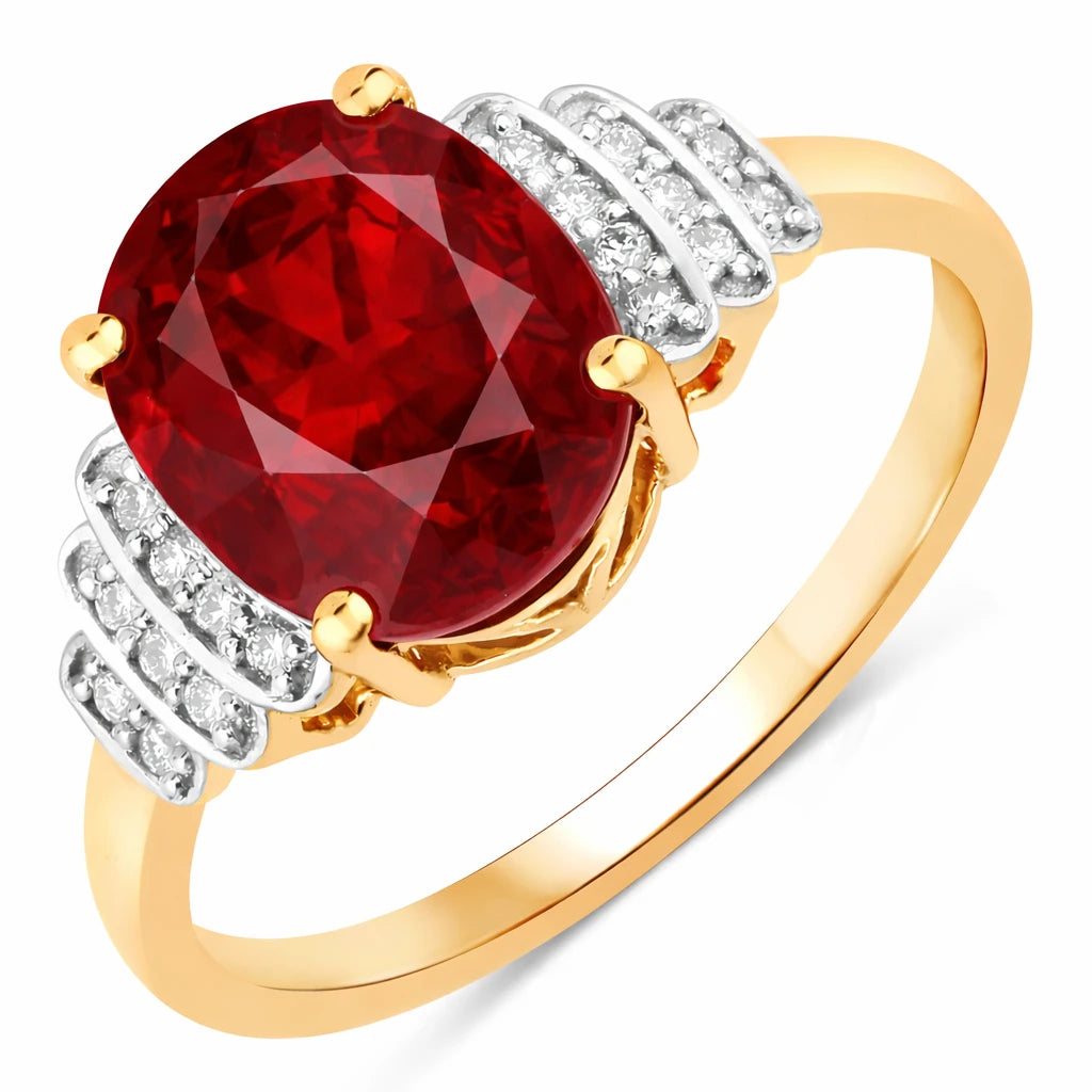 Spencer Oval with Diamond Accents Ring