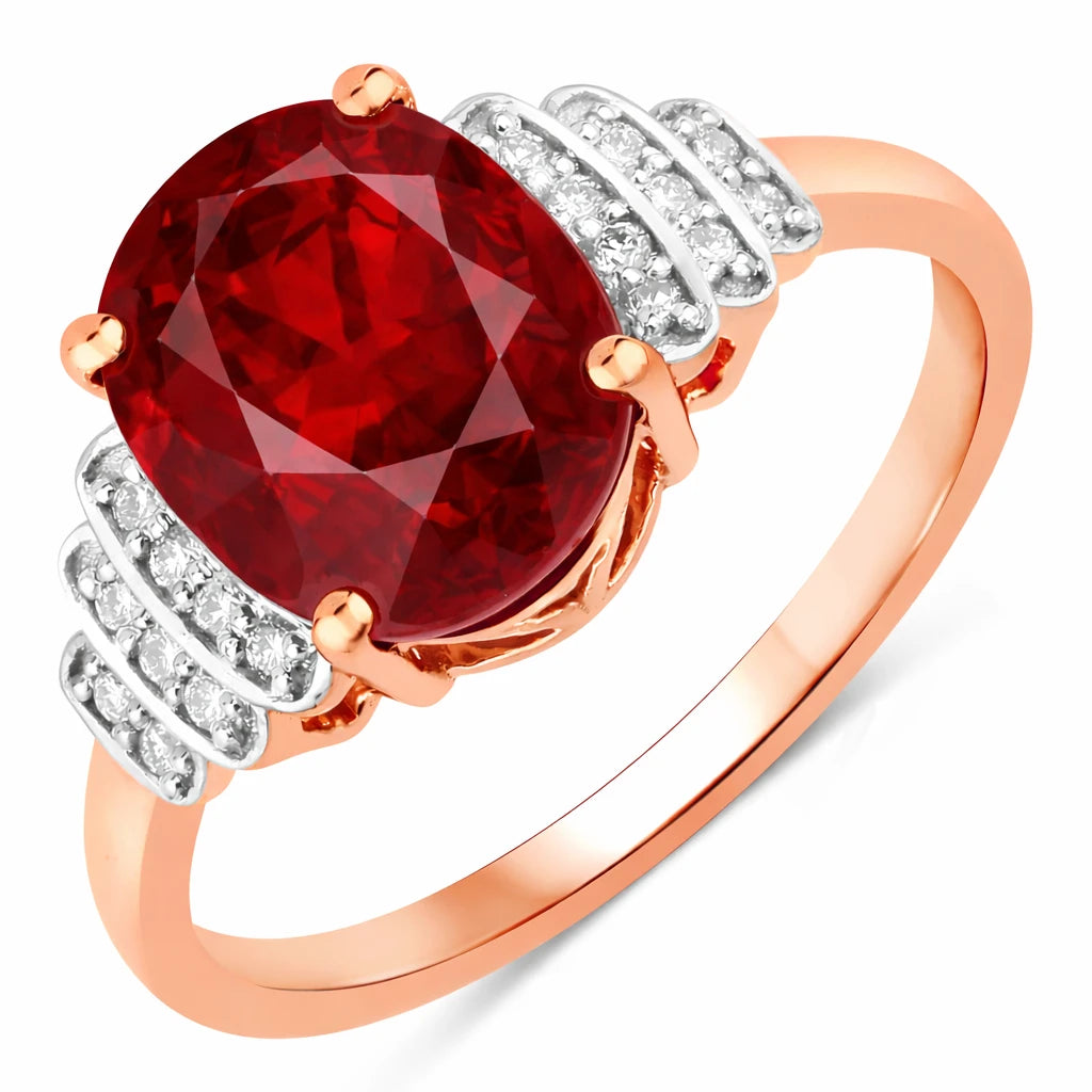 Spencer Oval with Diamond Accents Ring