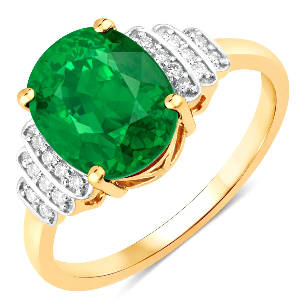 Spencer Oval with Diamond Accents Ring