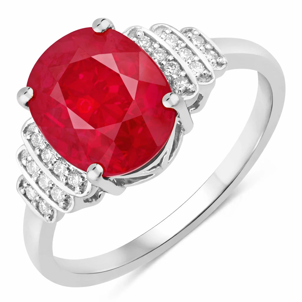 Spencer Oval with Diamond Accents Ring