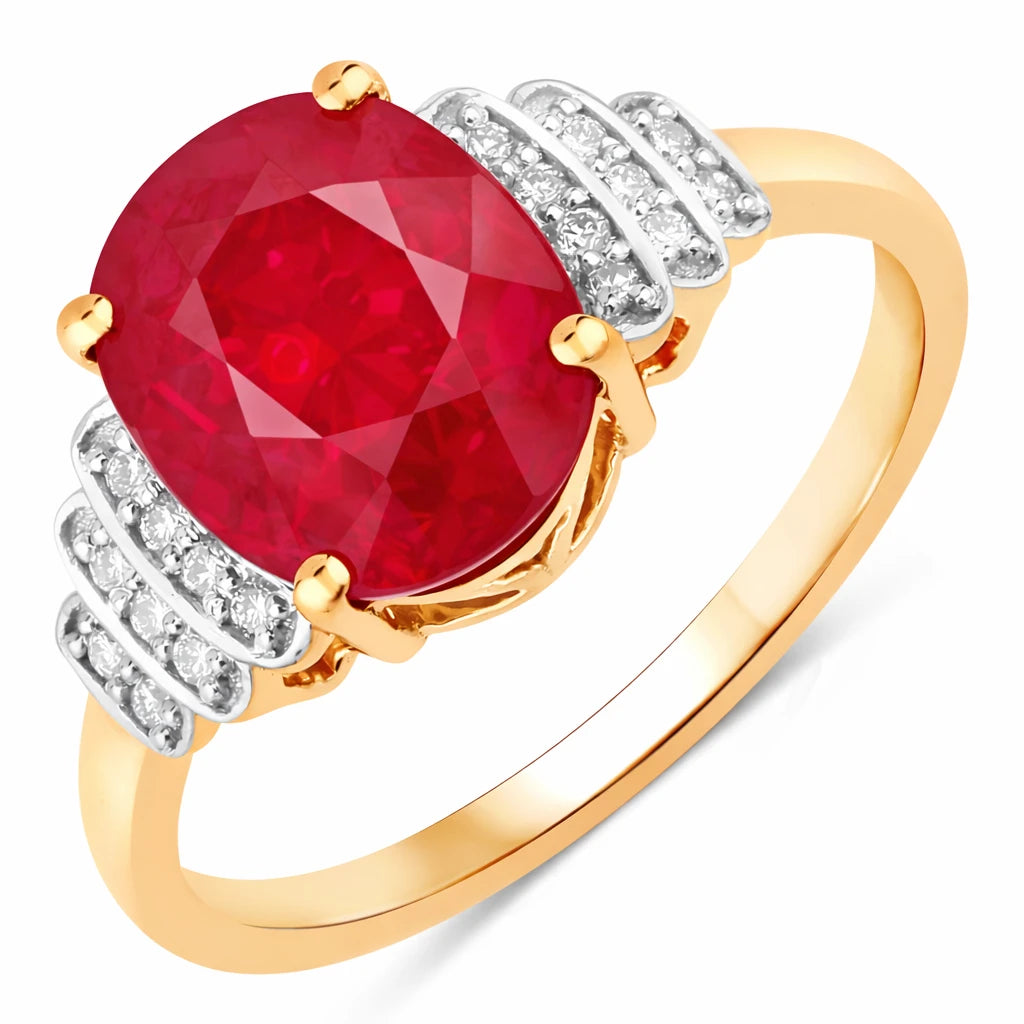 Spencer Oval with Diamond Accents Ring