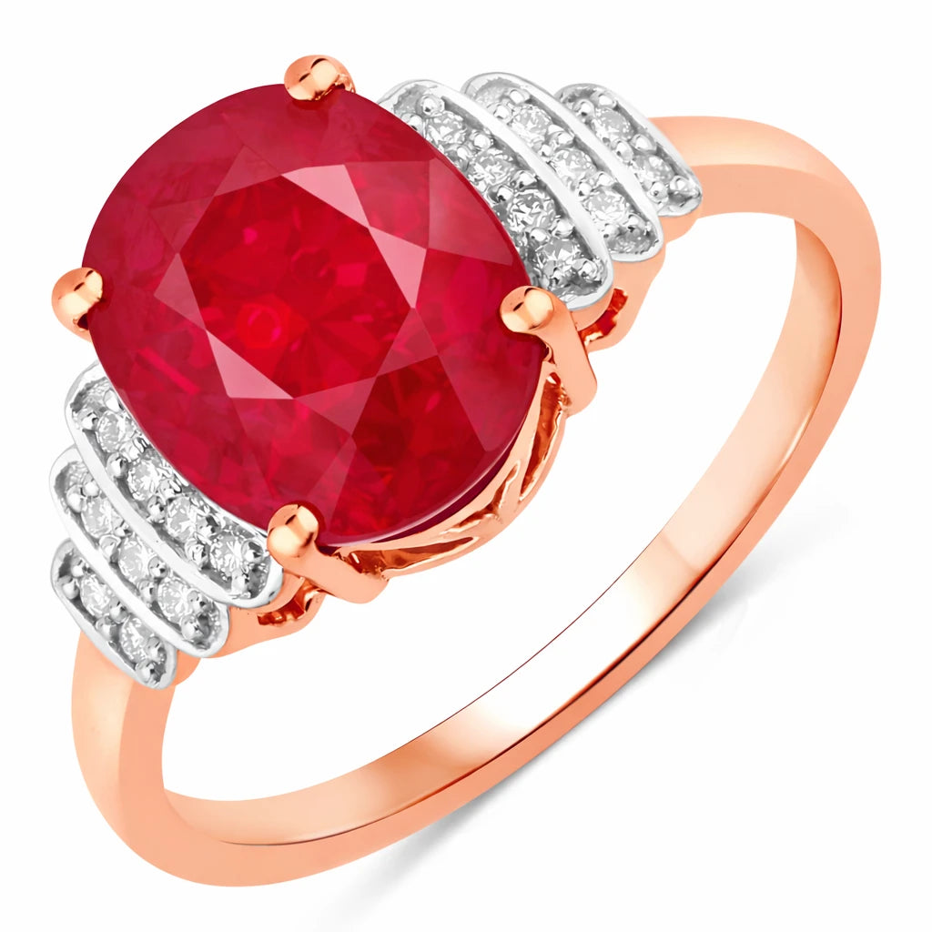 Spencer Oval with Diamond Accents Ring