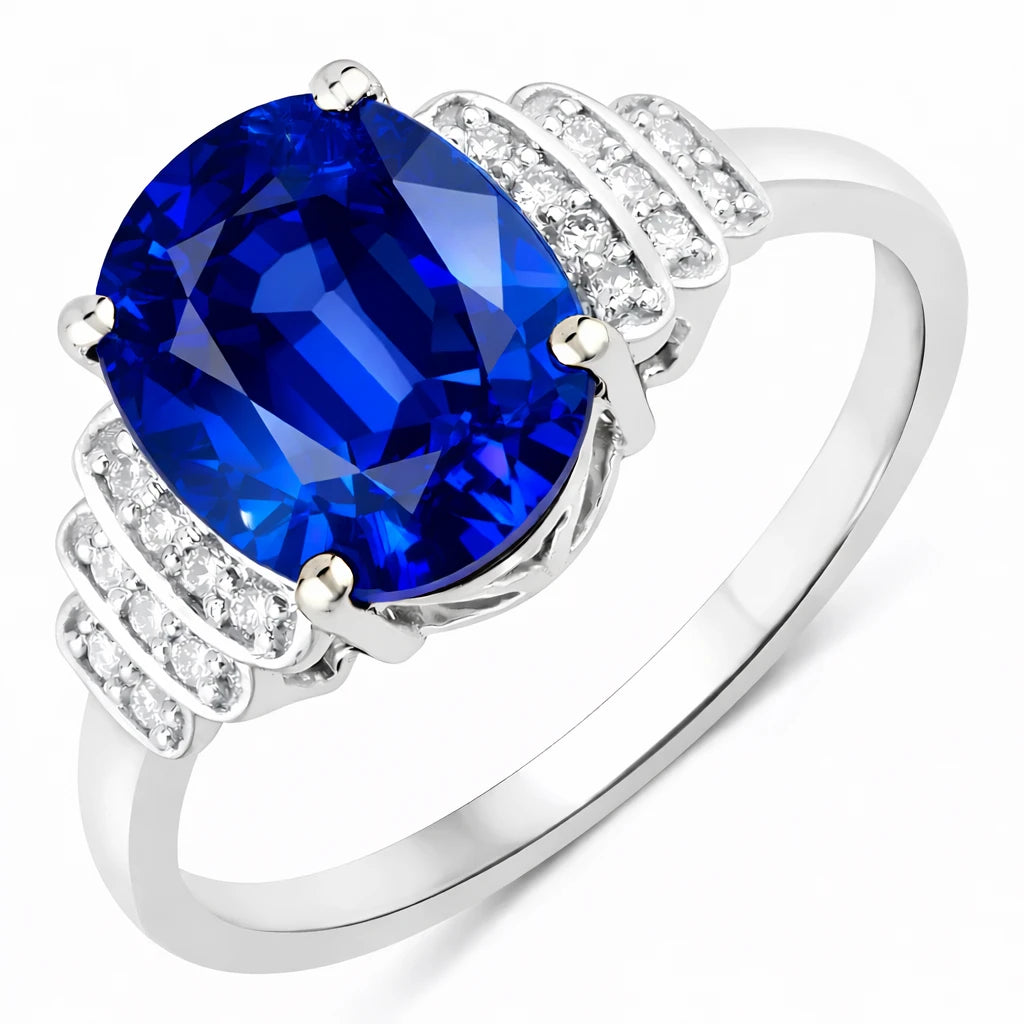 Spencer Oval with Diamond Accents Ring