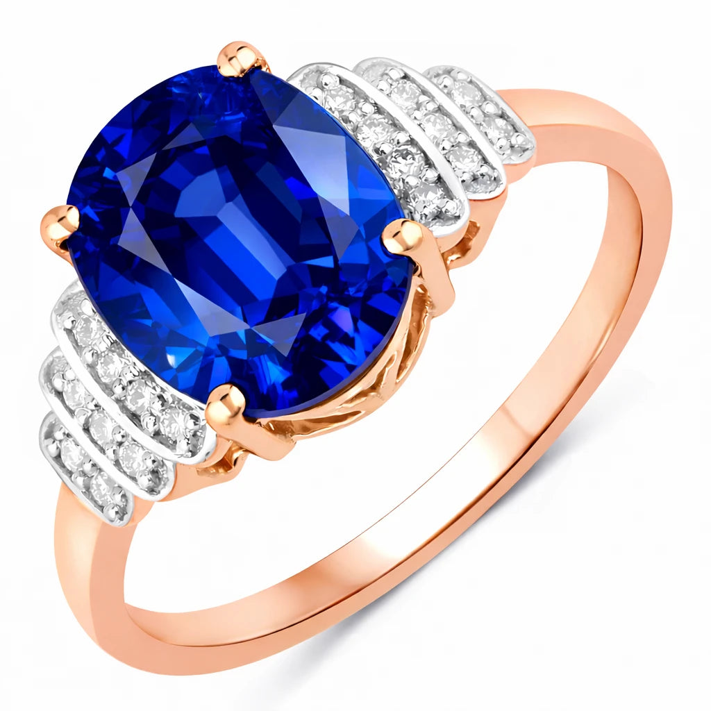 Spencer Oval with Diamond Accents Ring