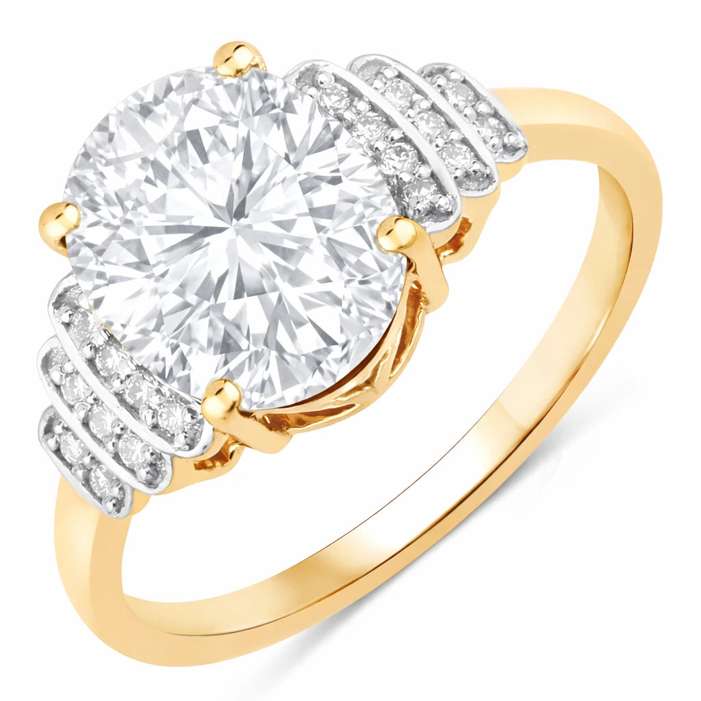 Spencer Oval with Diamond Accents Ring
