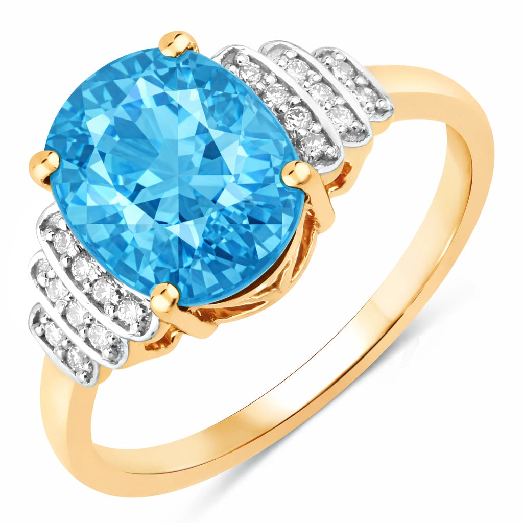 Spencer Oval with Diamond Accents Ring