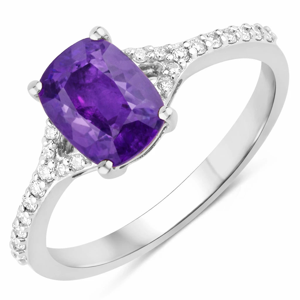 Cordelia Cushion with Diamond Pavé Ring
