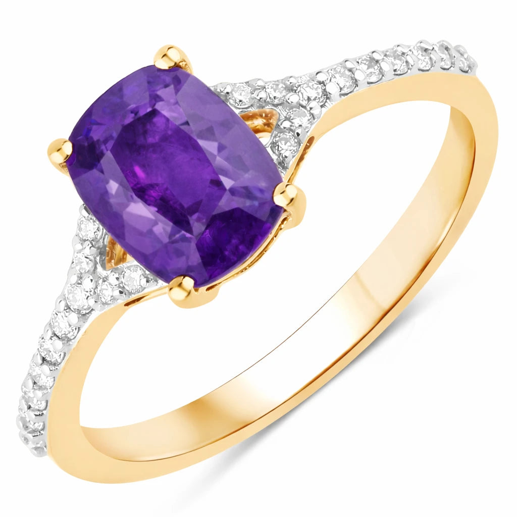 Cordelia Cushion with Diamond Pavé Ring