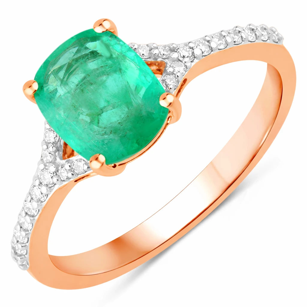 Cordelia Cushion with Diamond Pavé Ring