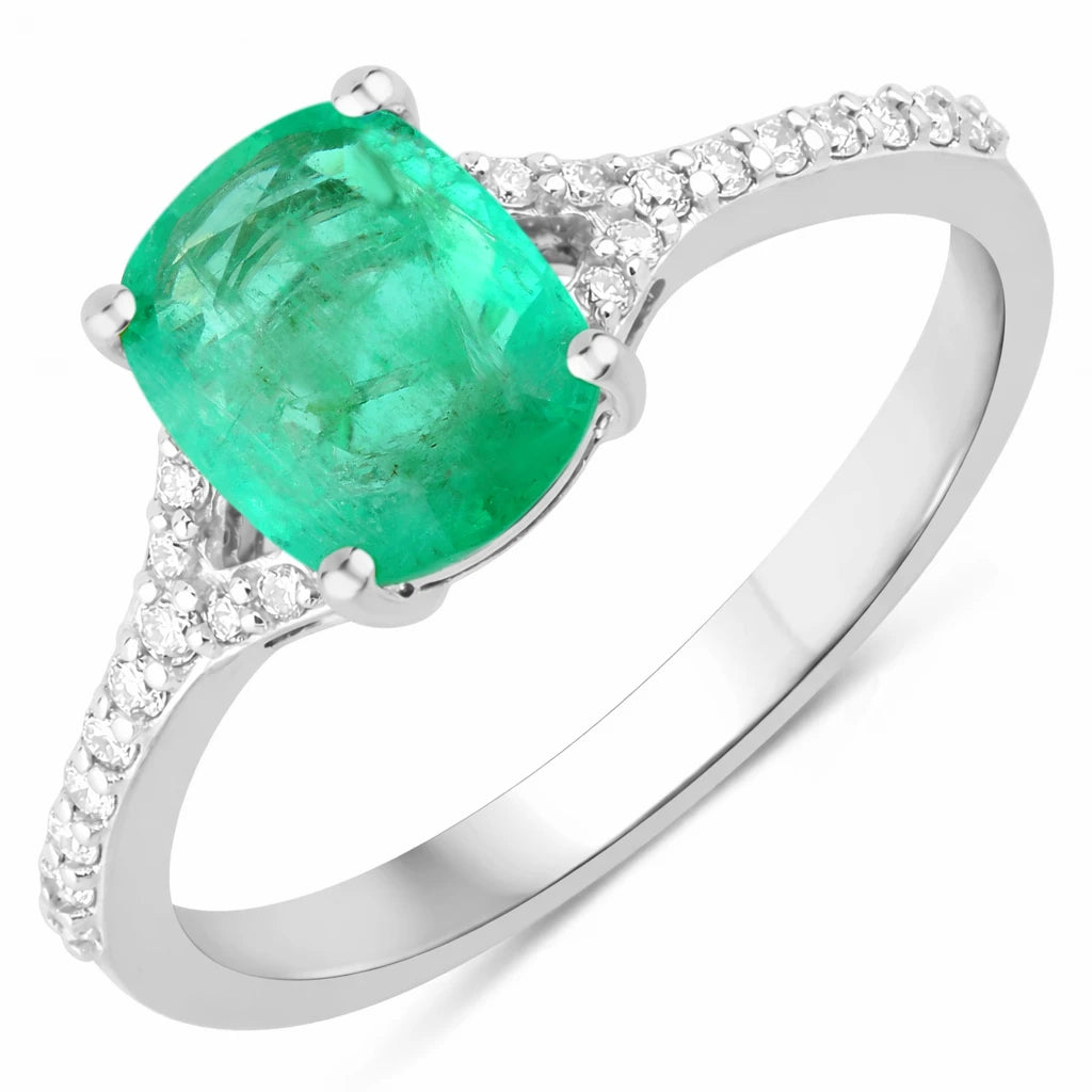 Cordelia Cushion with Diamond Pavé Ring