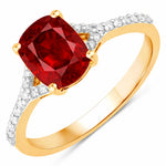 Cordelia Cushion with Diamond Pavé Ring